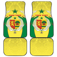 Personalised Senegal Car Mats Coat Of Arms Mix African Pattern - Wonder Print Shop