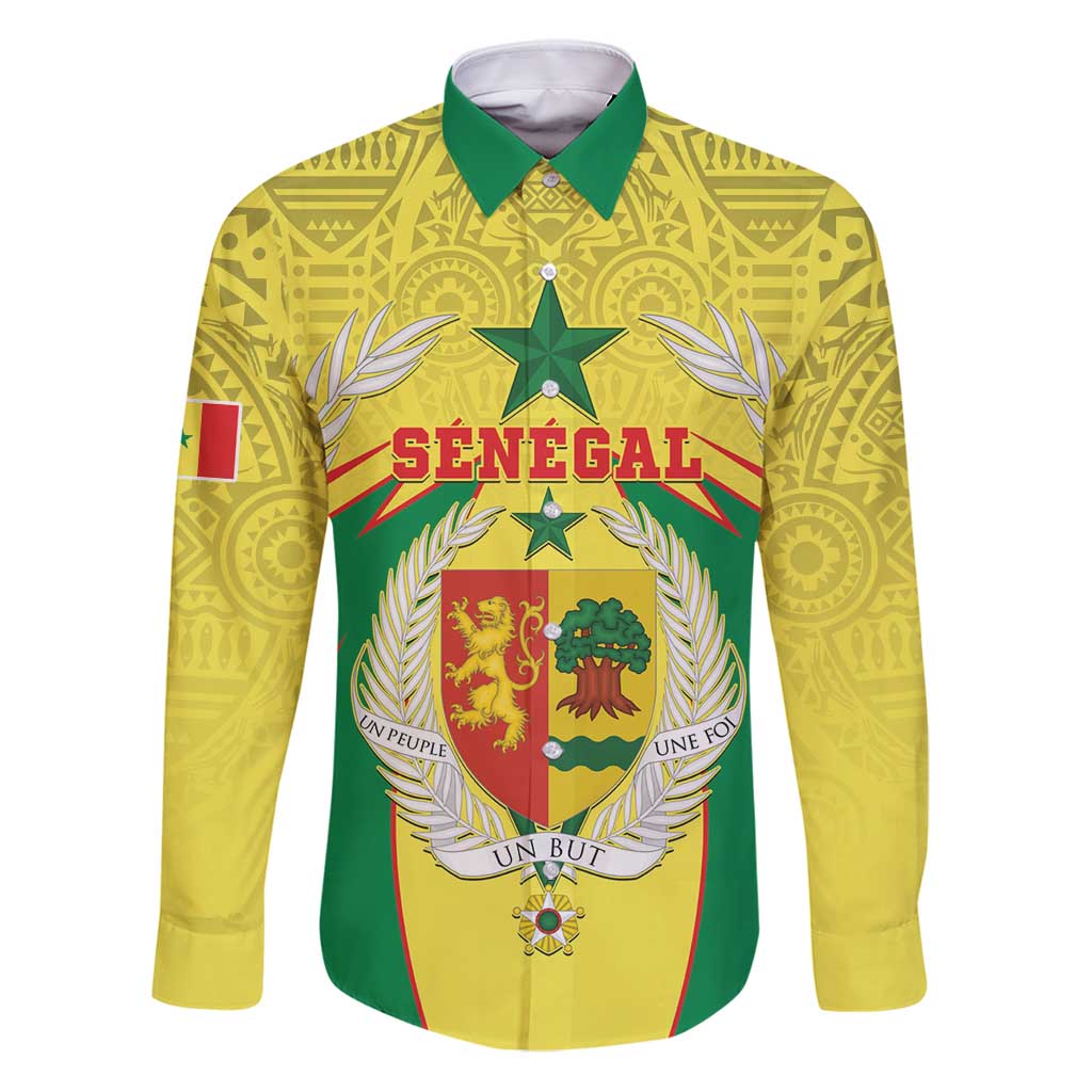 Personalised Senegal Family Matching Puletasi and Hawaiian Shirt Coat Of Arms Mix African Pattern - Wonder Print Shop