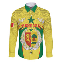 Personalised Senegal Family Matching Short Sleeve Bodycon Dress and Hawaiian Shirt Coat Of Arms Mix African Pattern - Wonder Print Shop