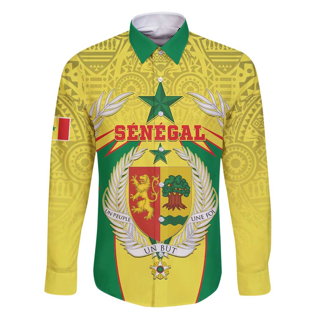 Personalised Senegal Family Matching Tank Maxi Dress and Hawaiian Shirt Coat Of Arms Mix African Pattern - Wonder Print Shop