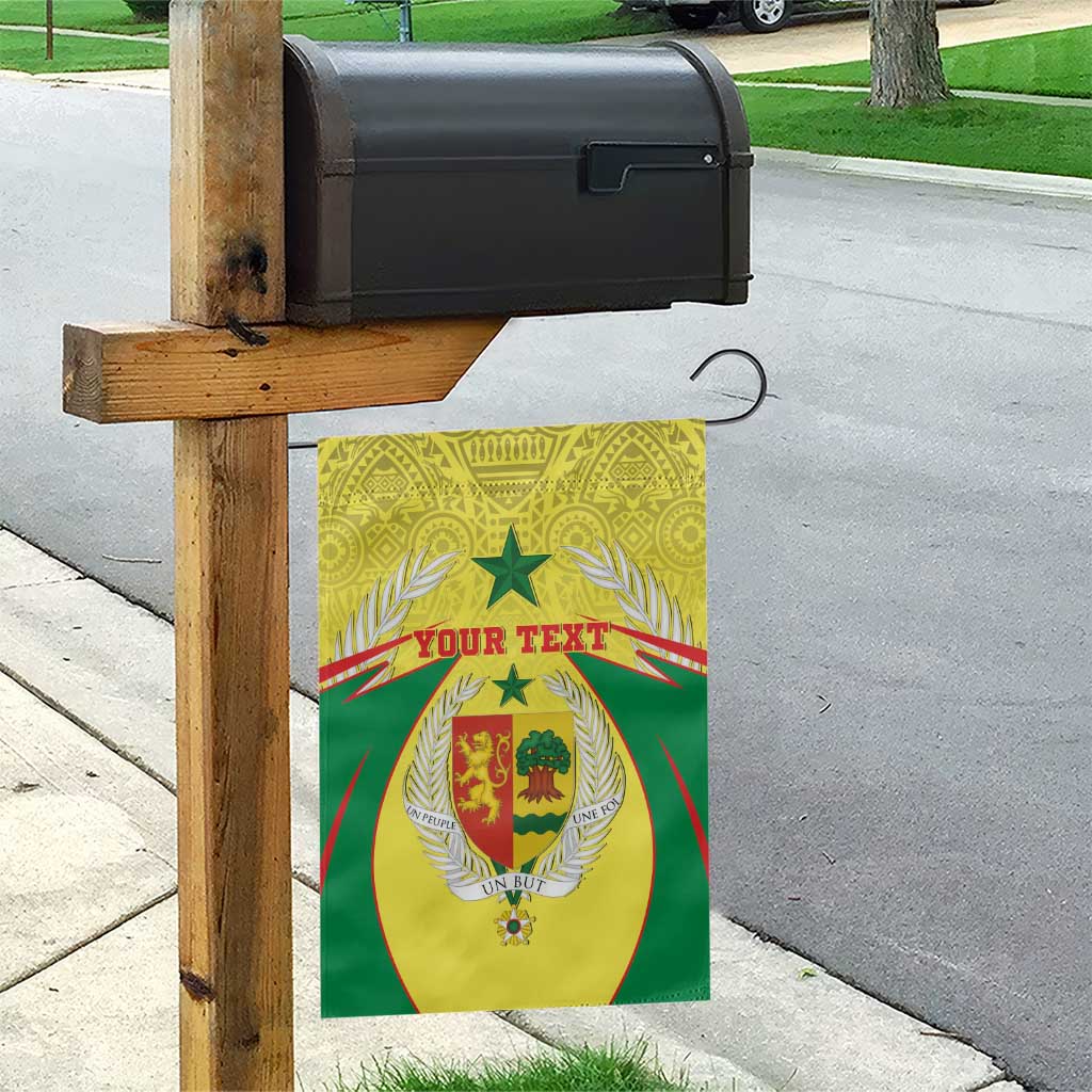 Personalised Senegal Garden Flag Coat Of Arms Mix African Pattern - Wonder Print Shop