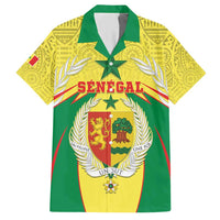 Personalised Senegal Hawaiian Shirt Coat Of Arms Mix African Pattern - Wonder Print Shop