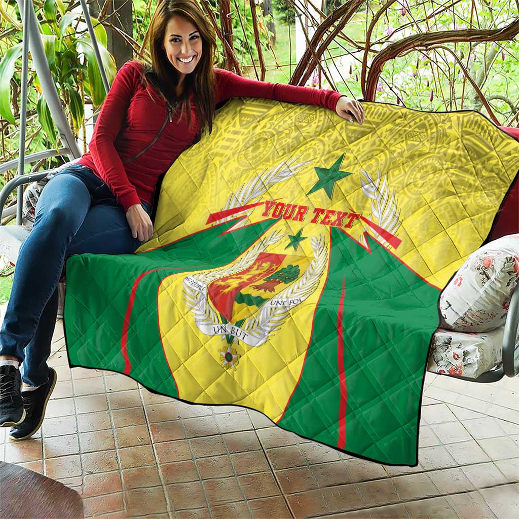 Personalised Senegal Quilt Coat Of Arms Mix African Pattern - Wonder Print Shop