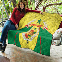 Personalised Senegal Quilt Coat Of Arms Mix African Pattern - Wonder Print Shop