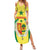 Personalised Senegal Summer Maxi Dress Coat Of Arms Mix African Pattern - Wonder Print Shop