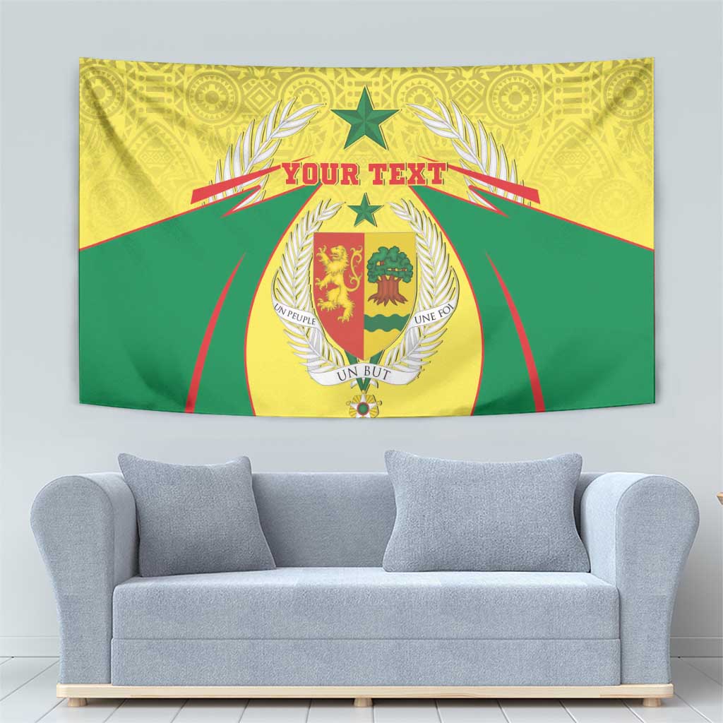 Personalised Senegal Tapestry Coat Of Arms Mix African Pattern - Wonder Print Shop