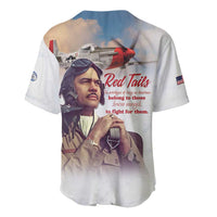 Tuskegee Airmen Red Tails Baseball Jersey Brave Enough to Fight - Wonder Print Shop
