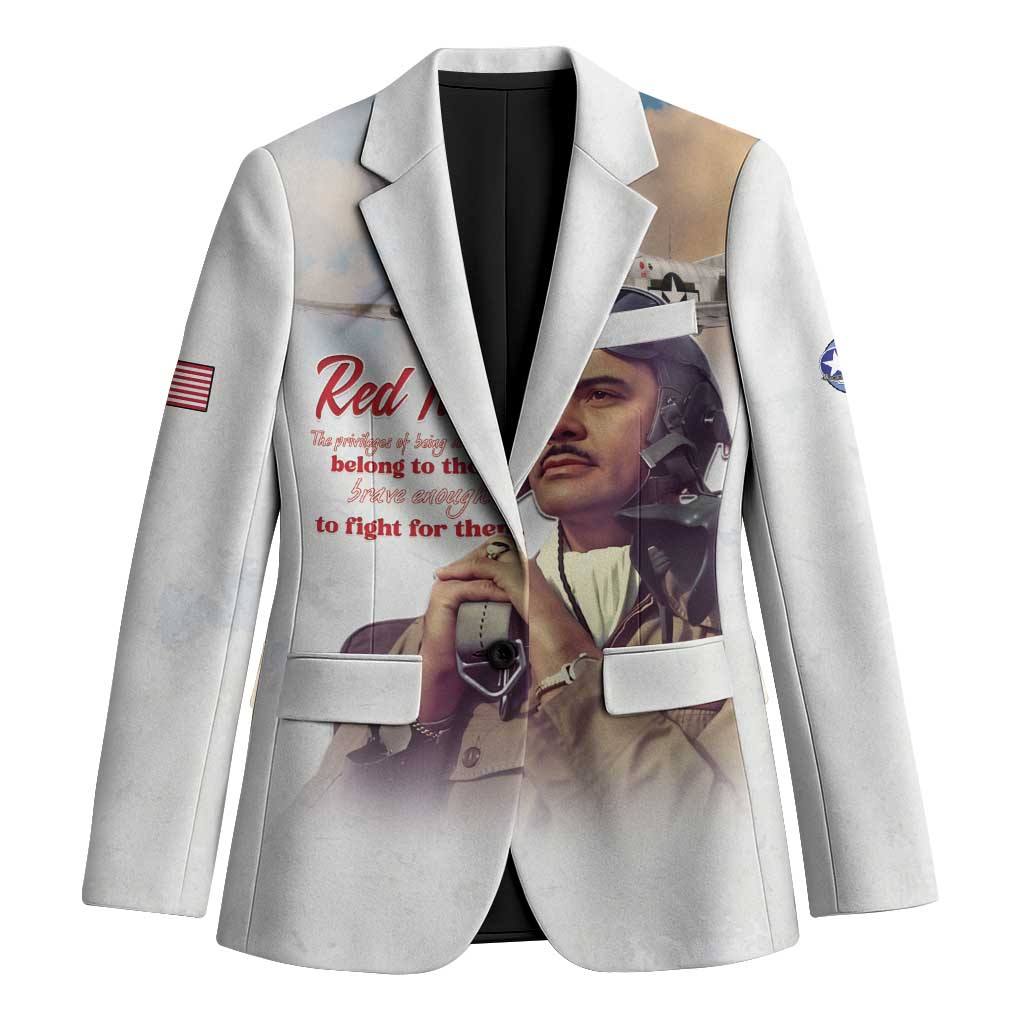 Tuskegee Airmen Red Tails Blazer Brave Enough to Fight - Wonder Print Shop