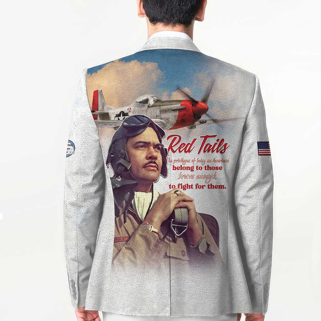Tuskegee Airmen Red Tails Blazer Brave Enough to Fight - Wonder Print Shop
