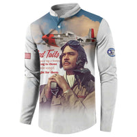 Tuskegee Airmen Red Tails Button Sweatshirt Brave Enough to Fight - Wonder Print Shop