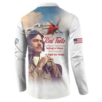 Tuskegee Airmen Red Tails Button Sweatshirt Brave Enough to Fight - Wonder Print Shop