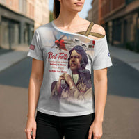 Tuskegee Airmen Red Tails Cross Shoulder Shirt Brave Enough to Fight - Wonder Print Shop