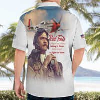 Tuskegee Airmen Red Tails Hawaiian Shirt Brave Enough to Fight - Wonder Print Shop