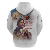 Tuskegee Airmen Red Tails Hoodie Brave Enough to Fight - Wonder Print Shop