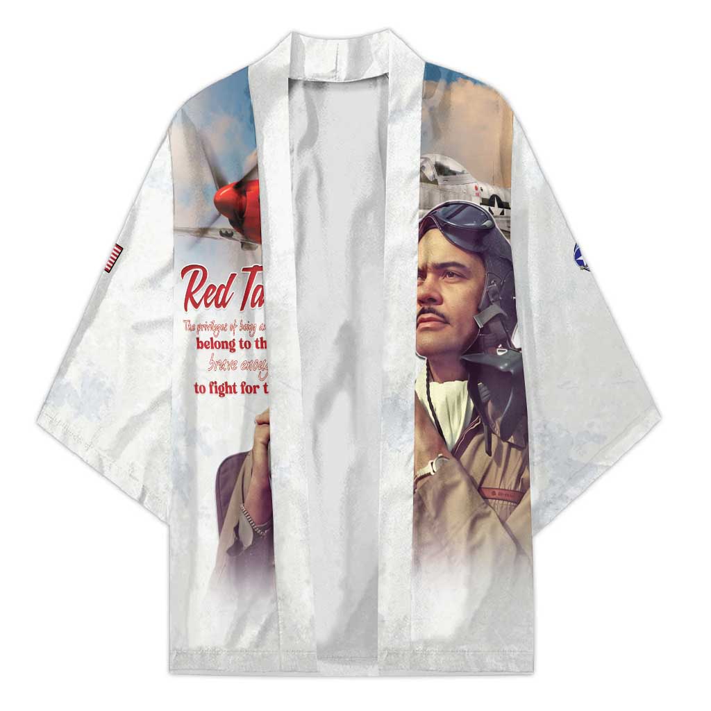 Tuskegee Airmen Red Tails Kimono Brave Enough to Fight - Wonder Print Shop
