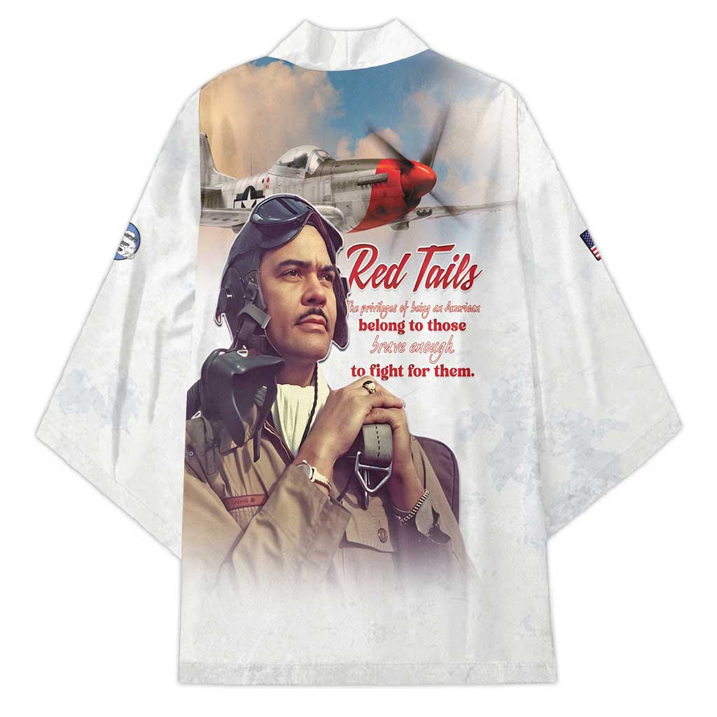 Tuskegee Airmen Red Tails Kimono Brave Enough to Fight - Wonder Print Shop