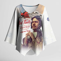 Tuskegee Airmen Red Tails Kimono Sleeve Blouse Brave Enough to Fight - Wonder Print Shop