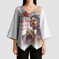 Tuskegee Airmen Red Tails Kimono Sleeve Blouse Brave Enough to Fight - Wonder Print Shop