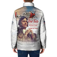 Tuskegee Airmen Red Tails Padded Jacket Brave Enough to Fight - Wonder Print Shop