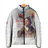 Tuskegee Airmen Red Tails Padded Jacket Brave Enough to Fight - Wonder Print Shop