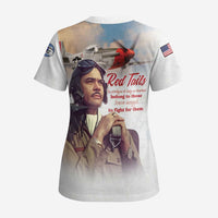 Tuskegee Airmen Red Tails Scrub Top Brave Enough to Fight - Wonder Print Shop