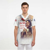 Tuskegee Airmen Red Tails Scrub Top Brave Enough to Fight - Wonder Print Shop