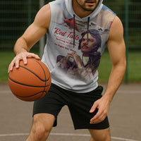 Tuskegee Airmen Red Tails Sleeveless Hoodie Brave Enough to Fight - Wonder Print Shop