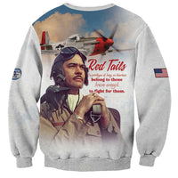 Tuskegee Airmen Red Tails Sweatshirt Brave Enough to Fight - Wonder Print Shop