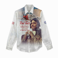 Tuskegee Airmen Red Tails Women Casual Shirt Brave Enough to Fight - Wonder Print Shop