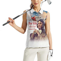 Tuskegee Airmen Red Tails Women Sleeveless Polo Shirt Brave Enough to Fight - Wonder Print Shop