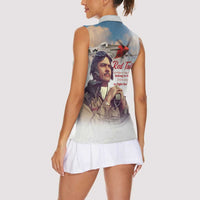 Tuskegee Airmen Red Tails Women Sleeveless Polo Shirt Brave Enough to Fight - Wonder Print Shop
