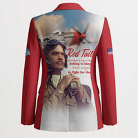 Tuskegee Airmen Red Tails Blazer Red - Brave Enough to Fight - Wonder Print Shop