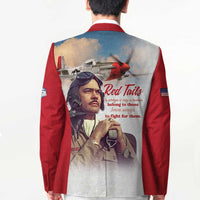 Tuskegee Airmen Red Tails Blazer Red - Brave Enough to Fight - Wonder Print Shop