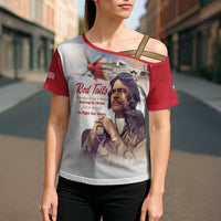 Tuskegee Airmen Red Tails Cross Shoulder Shirt Red - Brave Enough to Fight - Wonder Print Shop