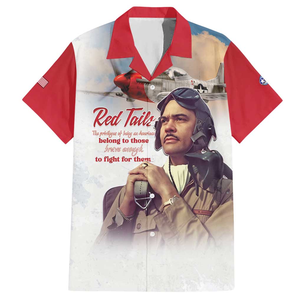 Tuskegee Airmen Red Tails Hawaiian Shirt Red - Brave Enough to Fight - Wonder Print Shop