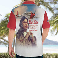 Tuskegee Airmen Red Tails Hawaiian Shirt Red - Brave Enough to Fight - Wonder Print Shop