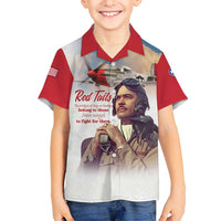 Tuskegee Airmen Red Tails Kid Hawaiian Shirt Red - Brave Enough to Fight - Wonder Print Shop