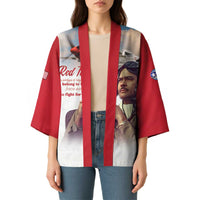 Tuskegee Airmen Red Tails Kimono Red - Brave Enough to Fight - Wonder Print Shop