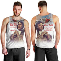 Tuskegee Airmen Red Tails Men Tank Top Red - Brave Enough to Fight - Wonder Print Shop