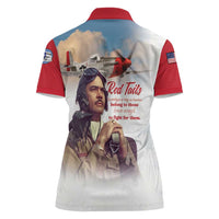 Tuskegee Airmen Red Tails Women Polo Shirt Red - Brave Enough to Fight - Wonder Print Shop