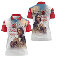 Tuskegee Airmen Red Tails Women Polo Shirt Red - Brave Enough to Fight - Wonder Print Shop