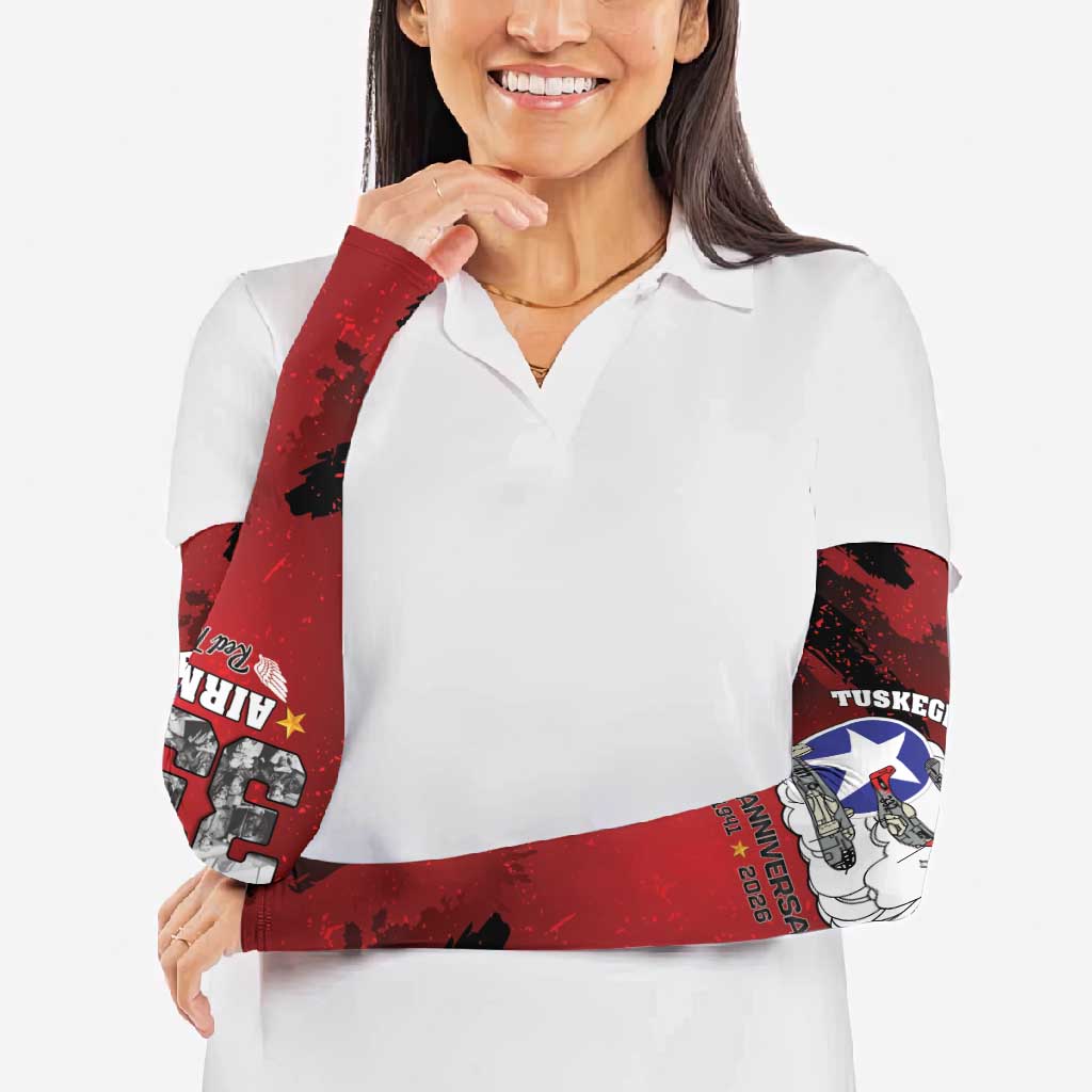 85 Years of Tuskegee Airmen Arm Sleeves 332nd Fighter Group Red Tails - Wonder Print Shop