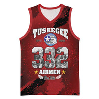 85 Years of Tuskegee Airmen Basketball Jersey 332nd Fighter Group Red Tails - Wonder Print Shop