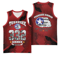 85 Years of Tuskegee Airmen Basketball Jersey 332nd Fighter Group Red Tails - Wonder Print Shop
