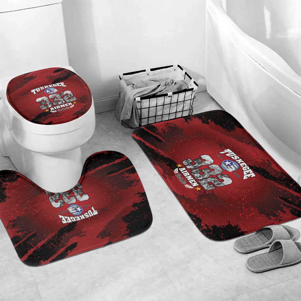 85 Years of Tuskegee Airmen Bathroom Set 332nd Fighter Group Red Tails - Wonder Print Shop