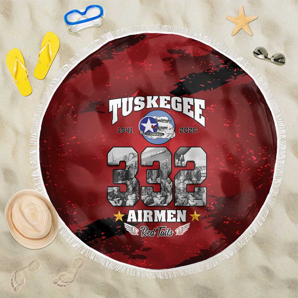 85 Years of Tuskegee Airmen Beach Blanket 332nd Fighter Group Red Tails - Wonder Print Shop
