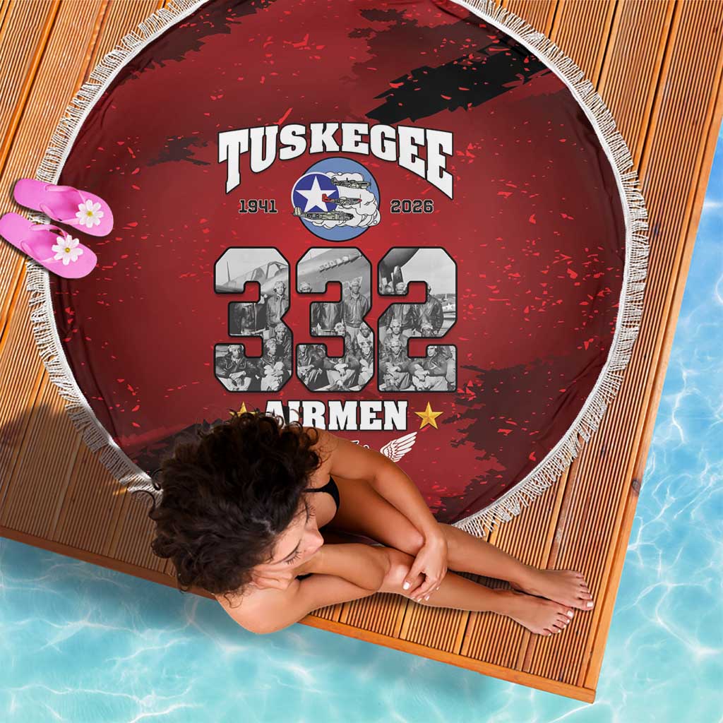 85 Years of Tuskegee Airmen Beach Blanket 332nd Fighter Group Red Tails - Wonder Print Shop