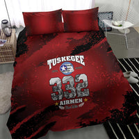 85 Years of Tuskegee Airmen Bedding Set 332nd Fighter Group Red Tails - Wonder Print Shop