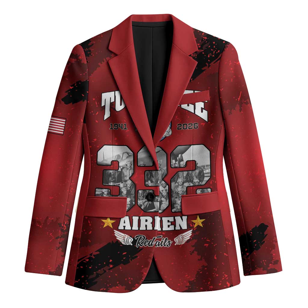 85 Years of Tuskegee Airmen Blazer 332nd Fighter Group Red Tails - Wonder Print Shop