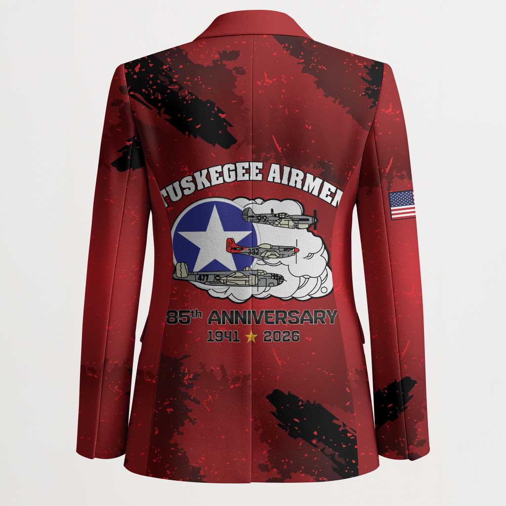 85 Years of Tuskegee Airmen Blazer 332nd Fighter Group Red Tails - Wonder Print Shop